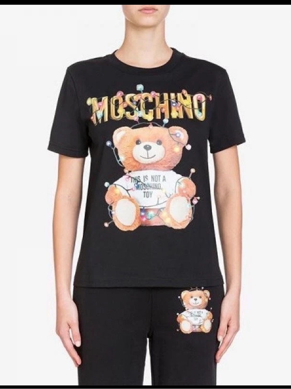 NWT  Moschino Couture  “This Is Not A Toy” Teddy T-Shirt 3X